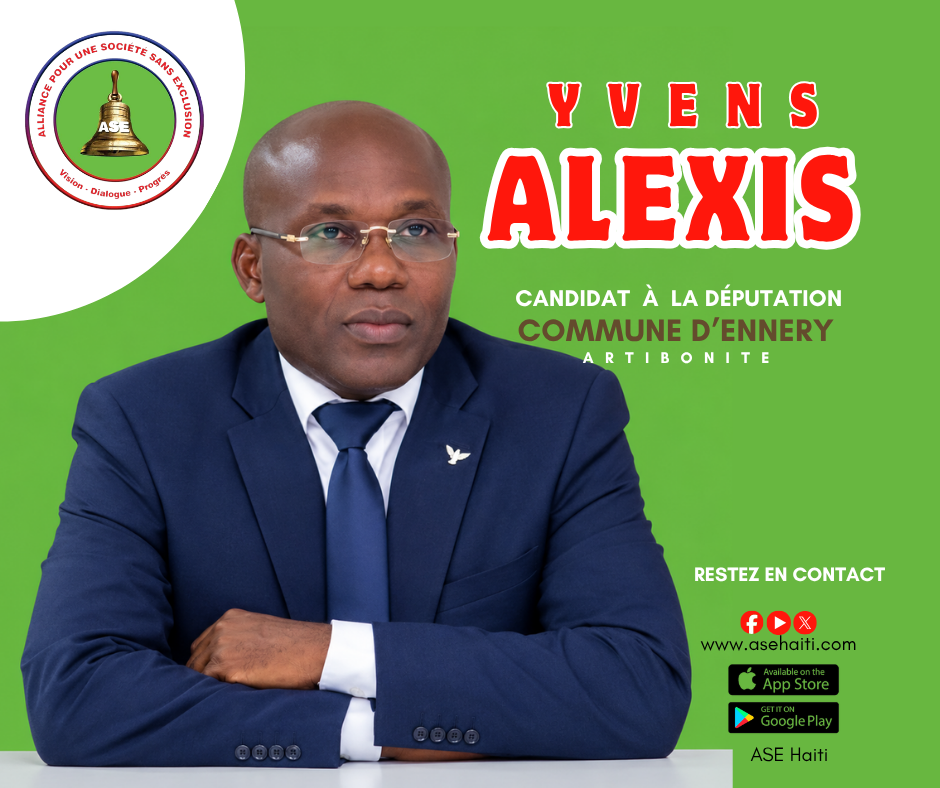Me. Yvens ALEXIS, candidat officiel du parti ASE pour la commune d&rsquo;Ennery